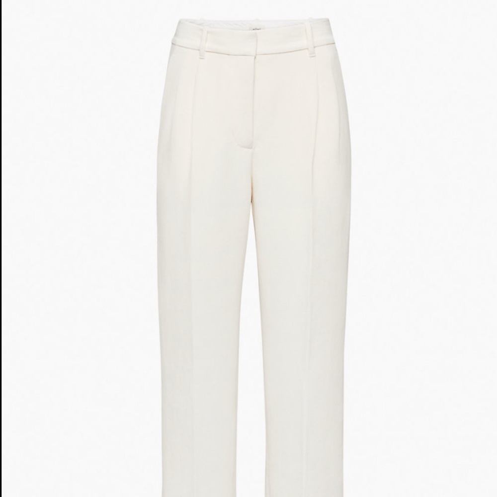Aritzia Wilfred Effortless Pant, White, Sz 2